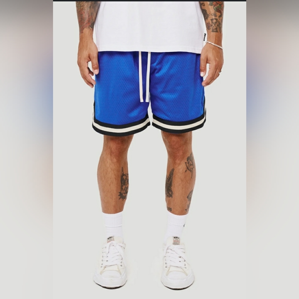 Varsity mesh short cobalt